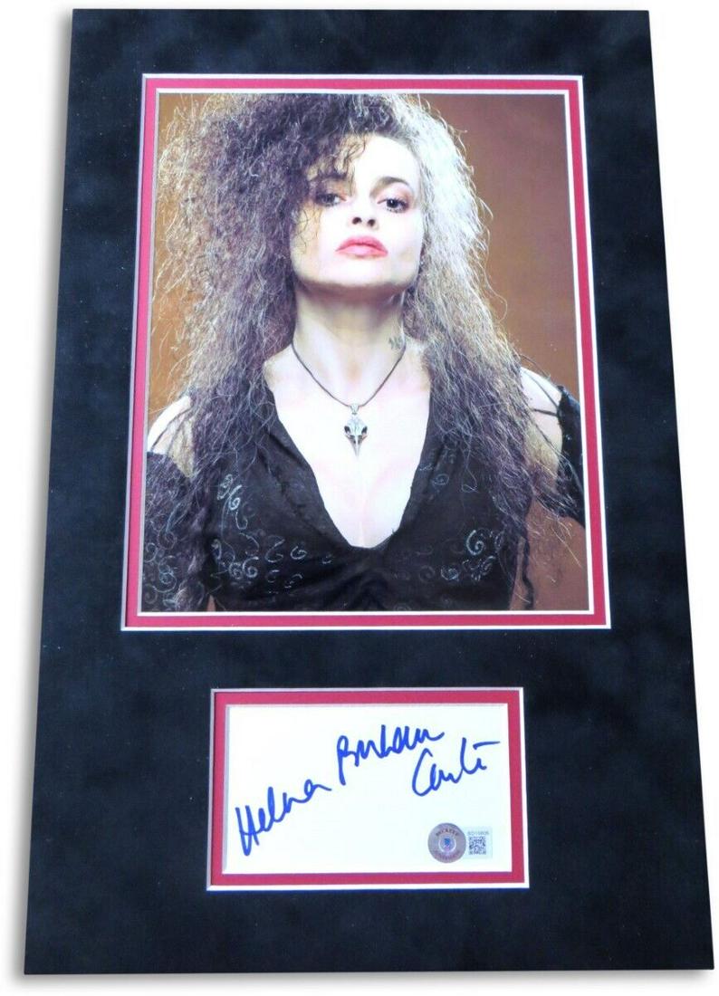 Helena Bonham Carter Signed Autographed Matted 8X10 Cut Harry Potter BAS: Helena Bonham Carter Signed Autographed Matted 8X10 Cut Harry Potter BAS Industry: Movies Object Type: Photograph Original/Reproduction: Original Signed By: Helena Bonham Carter Autograph Authenticati