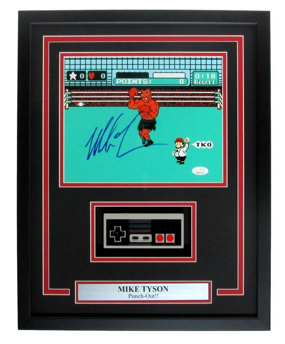 Mike Tyson Auto/Signed 8X10 Nintendo Photo Framed Punch Out w/ Controller 146935: Mike Tyson Auto/Signed 8X10 Nintendo Photo Framed Punch Out w/ Controller 146935 Sport: Boxing Product: Photo Original/Reprint: Original Pre-Owned PLEASE NOTE: Framed Large or heavy Items do not have 