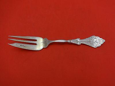 Corinthian by George Sharp Sterling Silver Salad Fork GW Bright-Cut 3-Tine 6": Corinthian by George Sharp Sterling Silver Salad Fork GW Bright-Cut 3-Tine 6" Corinthian by george sharp sterling silver salad fork gold washed bright-cut 3-tine 6" in the pattern corinthian by george