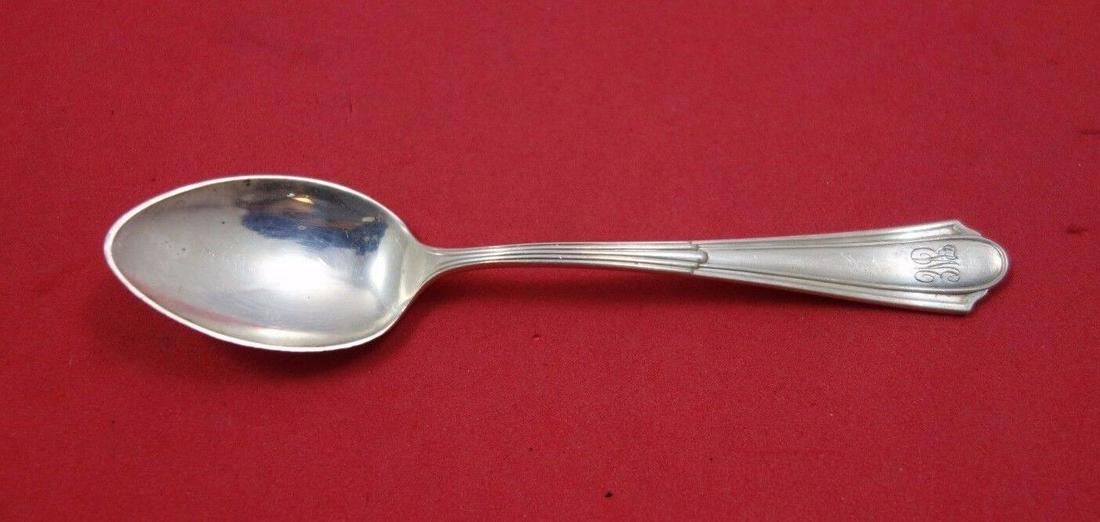 Duncan Phyfe by Frank Whiting Sterling Silver Demitasse Spoon 4 1/8": Duncan Phyfe by Frank Whiting Sterling Silver Demitasse Spoon 4 1/8" Duncan phyfe by frank whitingduncan phyfe by frank whiting sterling silver demitasse spoon, 4 1/8". It is monogrammed (monos vary)