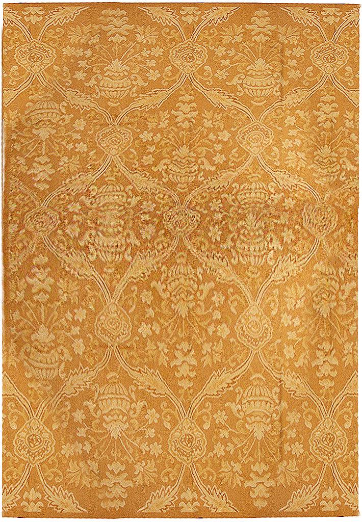 9' x 13' Ecru Brown Aubusson Flat Weave Rug 14079: 9' x 13' Ecru Brown Aubusson Flat Weave Rug 14079 Size in Feet: Width: 9 x Length: 13 Size in Inches: Width:108 in x Length: 156 in Colors: Ecru Brown Ivory Weave: 100% Handmade Pile: Flat Wool/Weave 