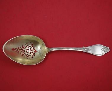 Armor by Whiting Sterling Silver Ice Spoon Goldwashed 8 1/2": Armor by Whiting Sterling Silver Ice Spoon Goldwashed 8 1/2" Armor by whiting sterling silver ice spoon goldwashed 8 1/2" in the pattern armor by whiting. It is not monogrammed and is in excellent