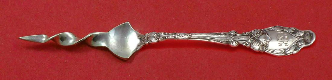 Virginiana by Gorham Sterling Silver Butter Pick Twisted 5 3/4" Custom Made: Virginiana by Gorham Sterling Silver Butter Pick Twisted 5 3/4" Custom Made Virginiana by gorhamsterling silver custom made butter pick twisted 5 3/4" in the pattern virginiana by gorham. It is