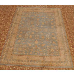 9' x 12' Blue Chobi Peshawar Rug 25102: 9' x 12' Blue Chobi Peshawar Rug 25102 Size in Feet: Width: 9 x Length: 12.2 Size in Inches: Width: 108 in x Length: 146 in Rug Type: Area Rug Colors: Blue Weave: Hand-knotted Pattern: Chobi