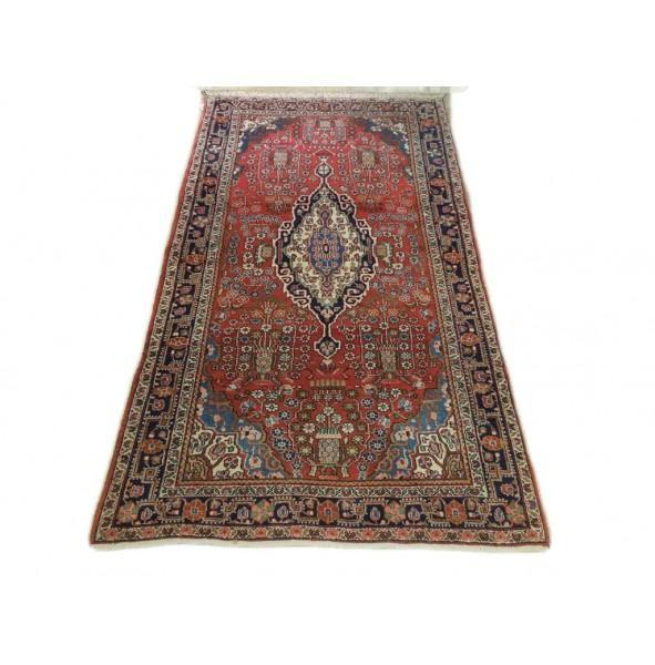 4' x 7' Red Semi-Antique Persian Tribal Kashan Rug 25804: 4' x 7' Red Semi-Antique Persian Tribal Kashan Rug 25804 Size in Feet: Width: 4.3 x Length: 7.4 Size in Inches: Width: 51 in x Length: 88 in Rug Type: Area Rug Colors: Red Weave: Hand-knotted Pattern: