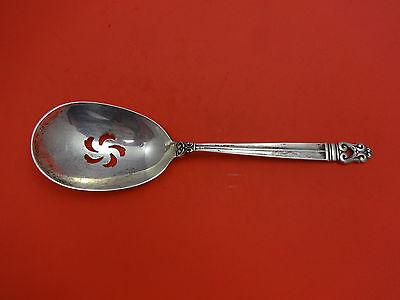 Royal Danish by International Sterling Silver Pea Spoon AS Pierced 9 1/8": Royal Danish by International Sterling Silver Pea Spoon AS Pierced 9 1/8" This stately pattern is a combination of form and symmetry, influenced by the clean, balanced lines of scandinavian artistry. 