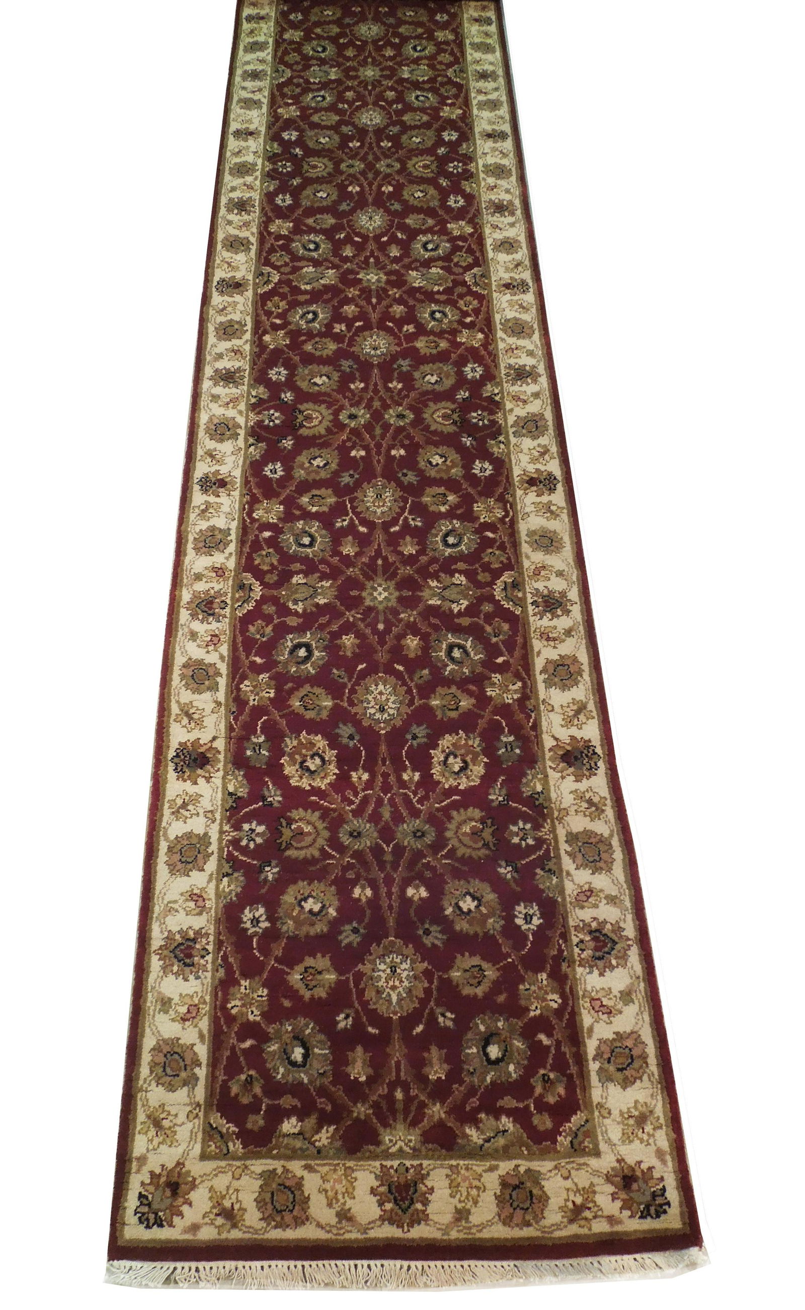 2' x 24' Red Vegetable Dyed Chobi Runner Rug 73723: 2' x 24' Red Vegetable Dyed Chobi Runner Rug 73723 Size in Feet: Width: 2 x Length: 24 Size in Inches: Width:30 in x Length: 294 in Colors: Red Weave: 100% Handmade Pile: 3/8 Wool Style: Chobi Origin: