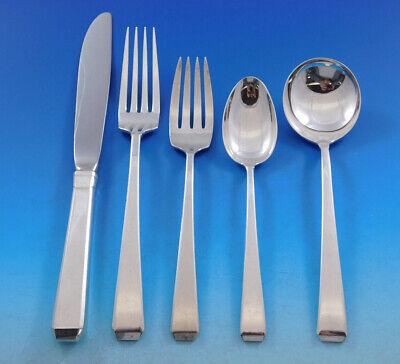 Craftsman by Towle Sterling Silver Flatware Set for 12 Service 62 pieces: Craftsman by Towle Sterling Silver Flatware Set for 12 Service 62 pieces Stately in perfect proportion, this design is an elegant execution of form and function. Very unassuming in appearance yet ever