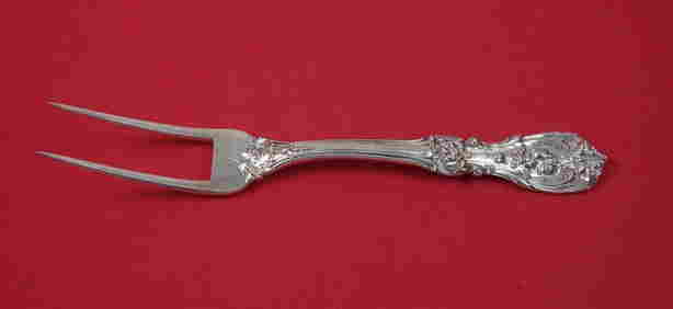 Francis I by Reed & Barton Old Sterling Silver Roast Beef Serving Fork FH Custom (1 of 2)