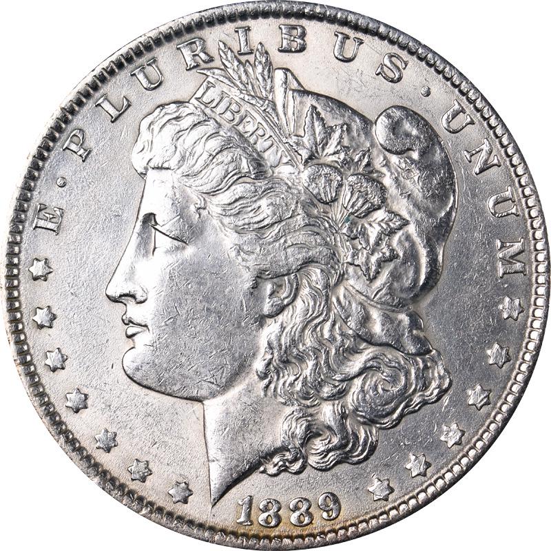 1889-P Morgan Silver Dollar - Error - Struck Thru: 1889-P Morgan Silver Dollar - Error - Struck Thru Certification: Uncertified Circulated/Uncirculated: Circulated Composition: Silver Mint Location: Philadelphia Year: 1889 Pre-Owned The MYNT Guarantee