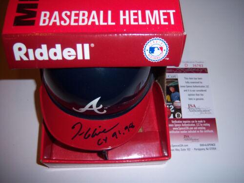TOM GLAVINE ATLANTA BRAVES CY 91 98 JSA/COA SIGNED MINI HELMET: TOM GLAVINE ATLANTA BRAVES CY 91 98 JSA/COA SIGNED MINI HELMET Sport: Baseball-MLB Product: Helmet Original/Reprint: Original Pre-Owned PLEASE NOTE: Framed Large or heavy Items do not have shipping co
