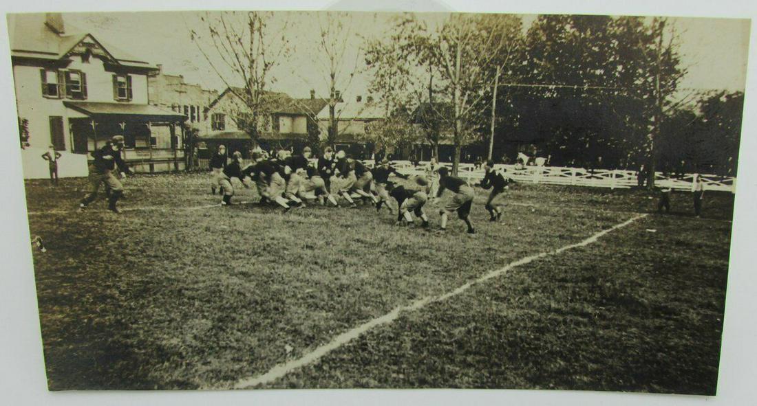 Vintage Postcard cropped with a picture of football game in old uniforms 140078: Vintage Postcard cropped with a picture of football game in old uniforms 140078 Sport: Football-NFL Original/Reprint: Original Autograph Authentication: Seller Pre-Owned PLEASE NOTE: Framed Large or h