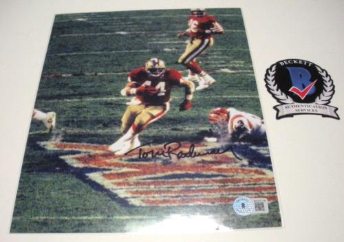 Tom Rathman Sanfrancisco 49ers Sb Champs Last 1 Beckett/coa Signed 8x10 ...