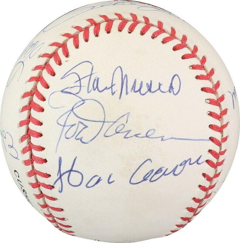 3 000 Hit Club Signed Baseball 11 Sigs Hank Aaron Stan Musial PSA DNA COA: 3 000 Hit Club Signed Baseball 11 Sigs Hank Aaron Stan Musial PSA DNA COA Product: Ball Sport: Baseball-MLB Autograph Authentication: Professional Sports Authenticator (PSA) Original/Reprint: Original