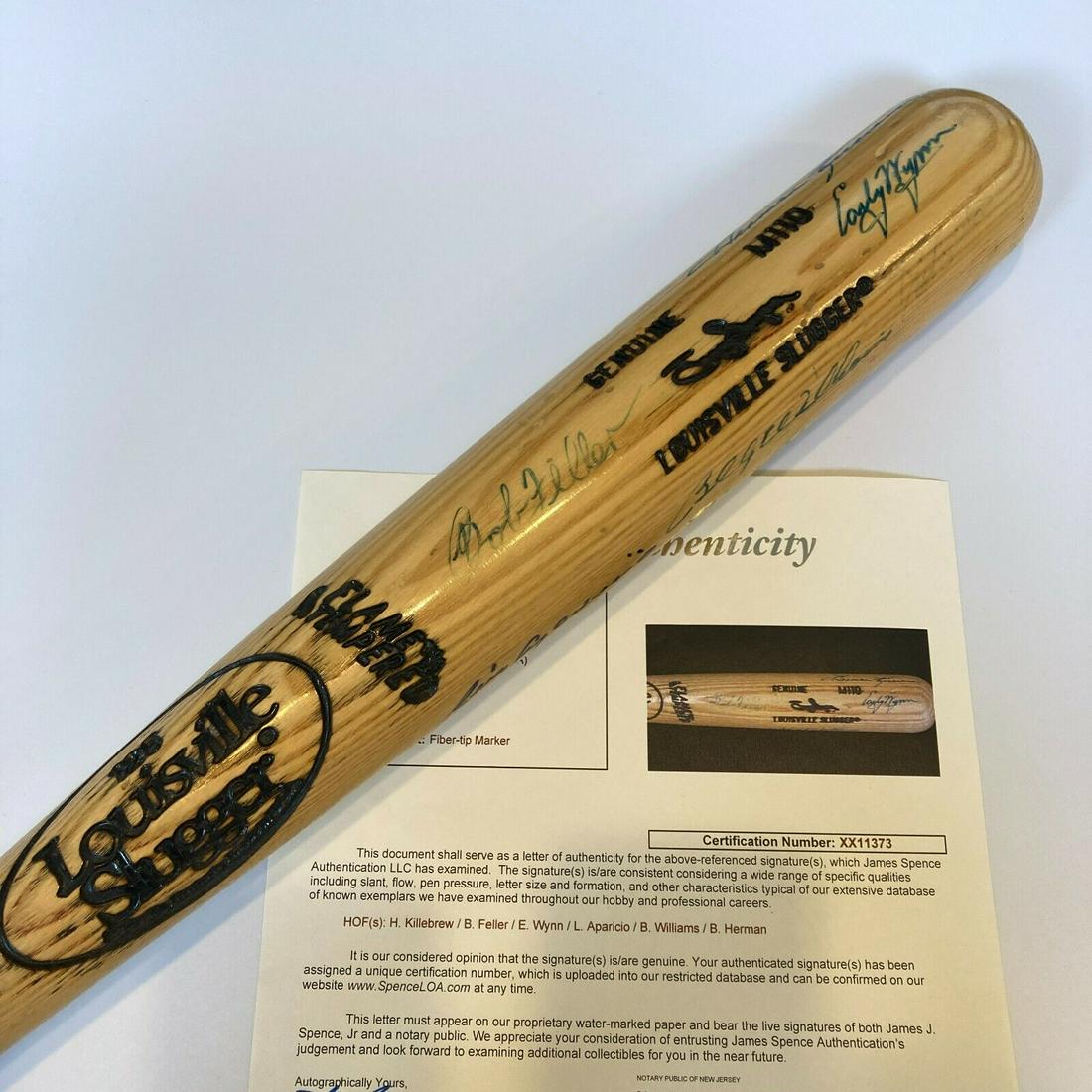 Harmon Killebrew Bob Feller Early Wynn Billy Williams HOF Signed Bat JSA COA: Harmon Killebrew Bob Feller Early Wynn Billy Williams HOF Signed Bat JSA COA Product: Bat Sport: Baseball-MLB Autograph Authentication: James Spence Authentication (JSA) Original/Reprint: Original Pre