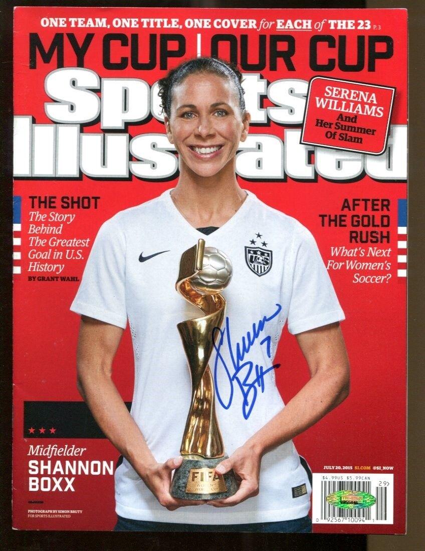 Shannon Boxx Signed 2015 Sports Illustrated No Label Autographed USWNT TriStar: Shannon Boxx Signed 2015 Sports Illustrated No Label Autographed USWNT TriStar Autograph Authentication: TRISTAR Productions Original/Reprint: Original Sport: Soccer Pre-Owned PLEASE NOTE: Framed Larg