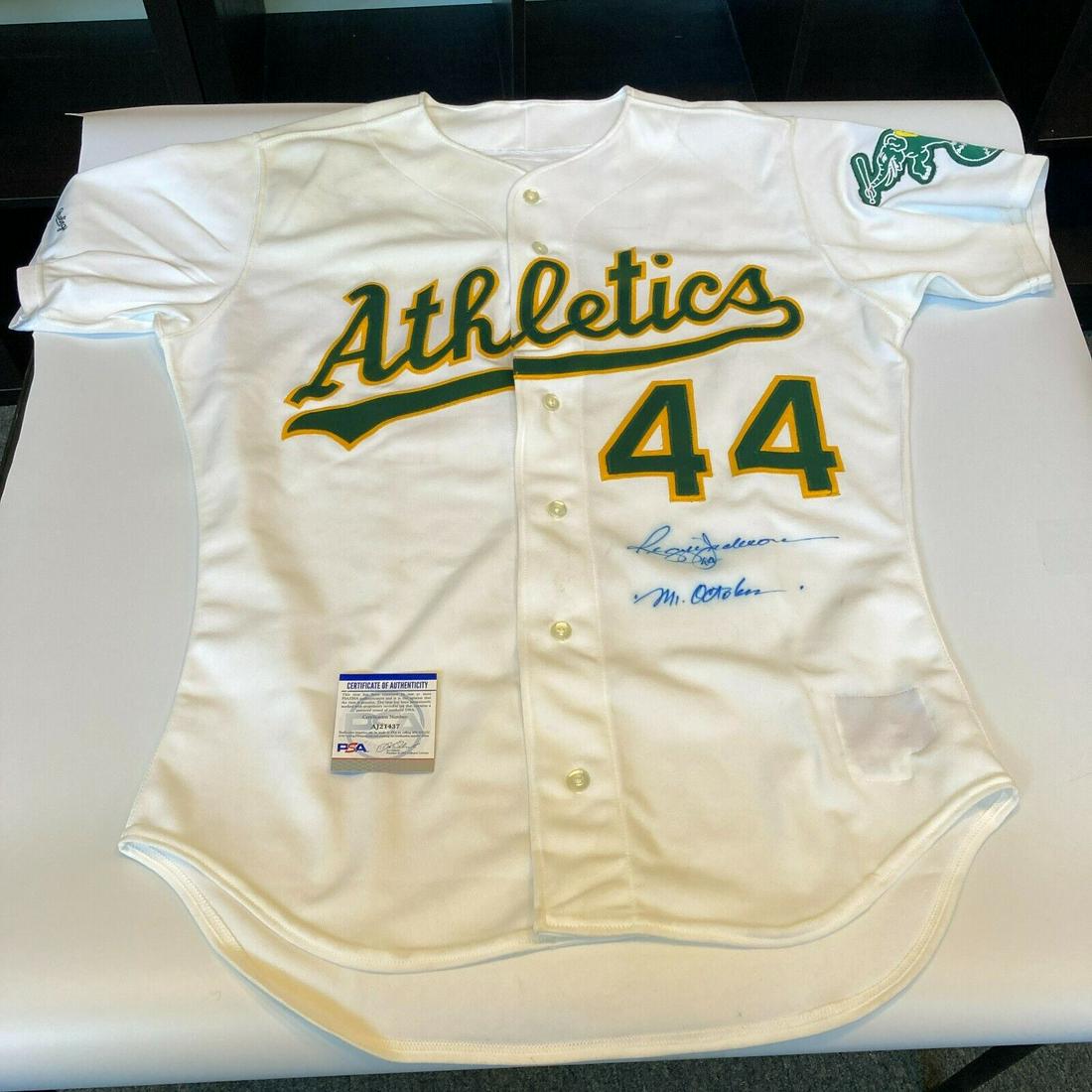 Reggie Jackson Signed 1989 Oakland A's Pro Cut Game Jersey PSA DNA COA: Reggie Jackson Signed 1989 Oakland A's Pro Cut Game Jersey PSA DNA COA Product: Jersey Sport: Baseball-MLB Autograph Authentication: Professional Sports Authenticator (PSA) Original/Reprint: Original 