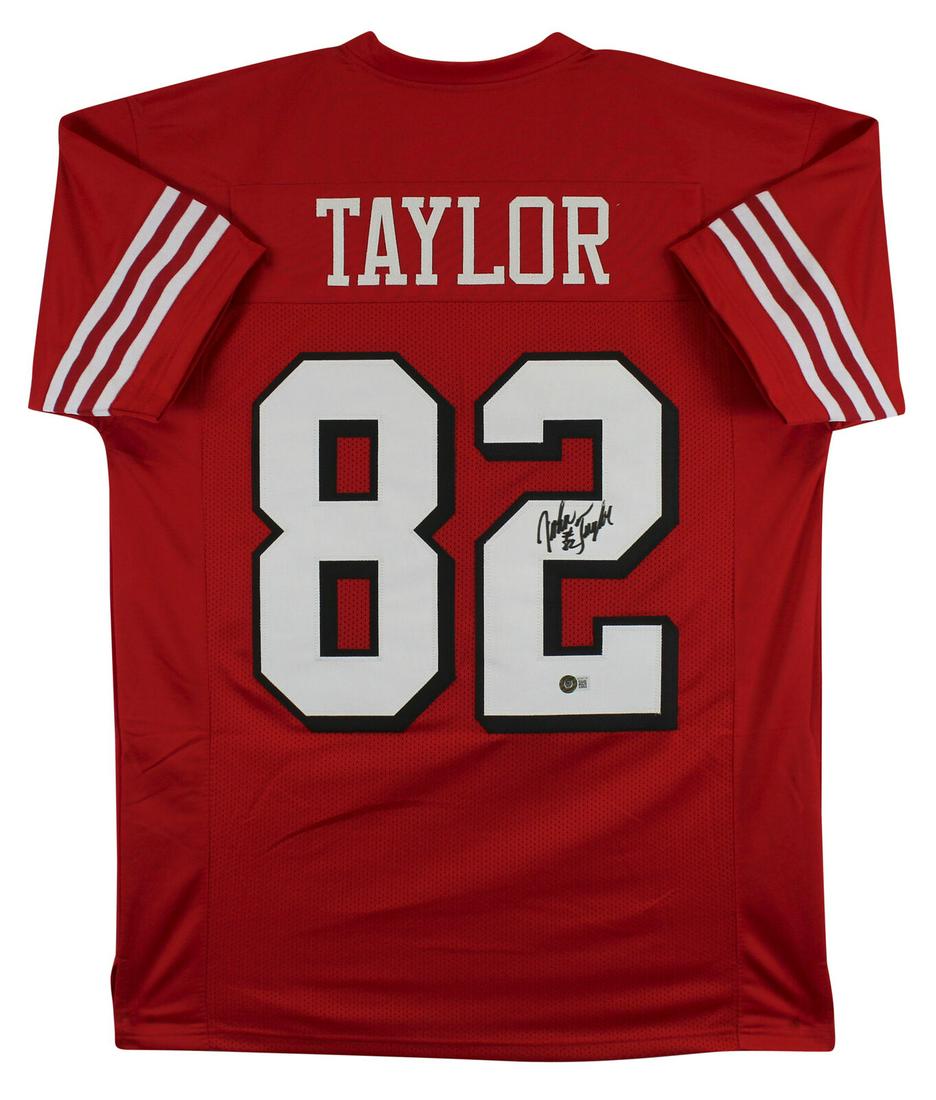 John Taylor Signed Red Pro Style Jersey Autographed BAS: John Taylor Signed Red Pro Style Jersey Autographed BAS Sport: Football-NFL Product: Jersey Original/Reprint: Original Player: John Taylor Team: San Francisco 49ers Autograph Authentication: Beckett P