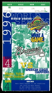 1957 World Series Commemorative Pin - Braves vs. Yankees