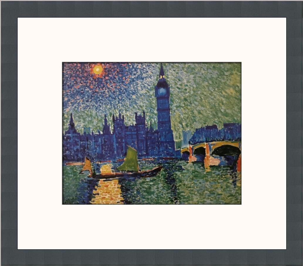 Andre Derain Big Ben Custom Framed Print: Andre Derain Big Ben Custom Framed Print Unit Of Sale: Single Piece Artist: Andre Derain Size: Medium Custom Bundle: No Item Length: 14 in Region Of Origin: United States Framing: Matted & Framed Pers