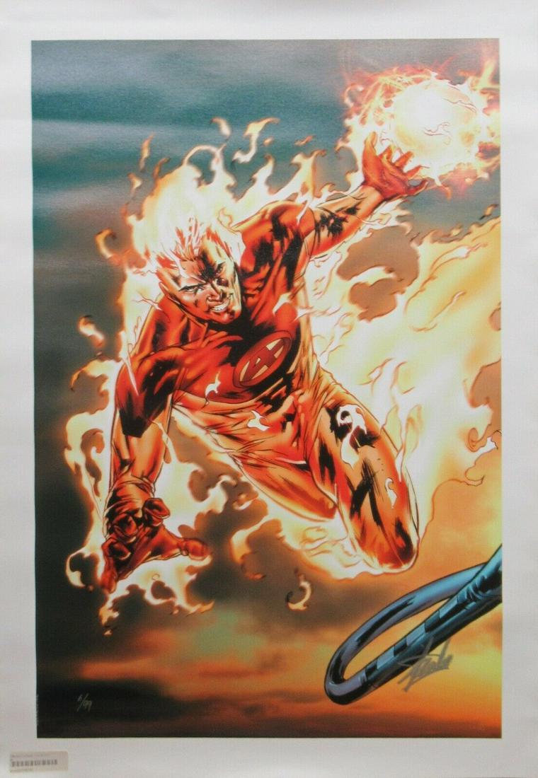 Stan Lee Signed Marvel Ultimate Fantastic Four Print 6/99 PSA/DN AK00074: Stan Lee Signed Marvel Ultimate Fantastic Four Print 6/99 PSA/DN AK00074 Item Height: 21 inch Type: Print Universe: Fantastic Four Item Length: 18 inch Signed: Yes Signed By: Stan Lee Tradition: US Co