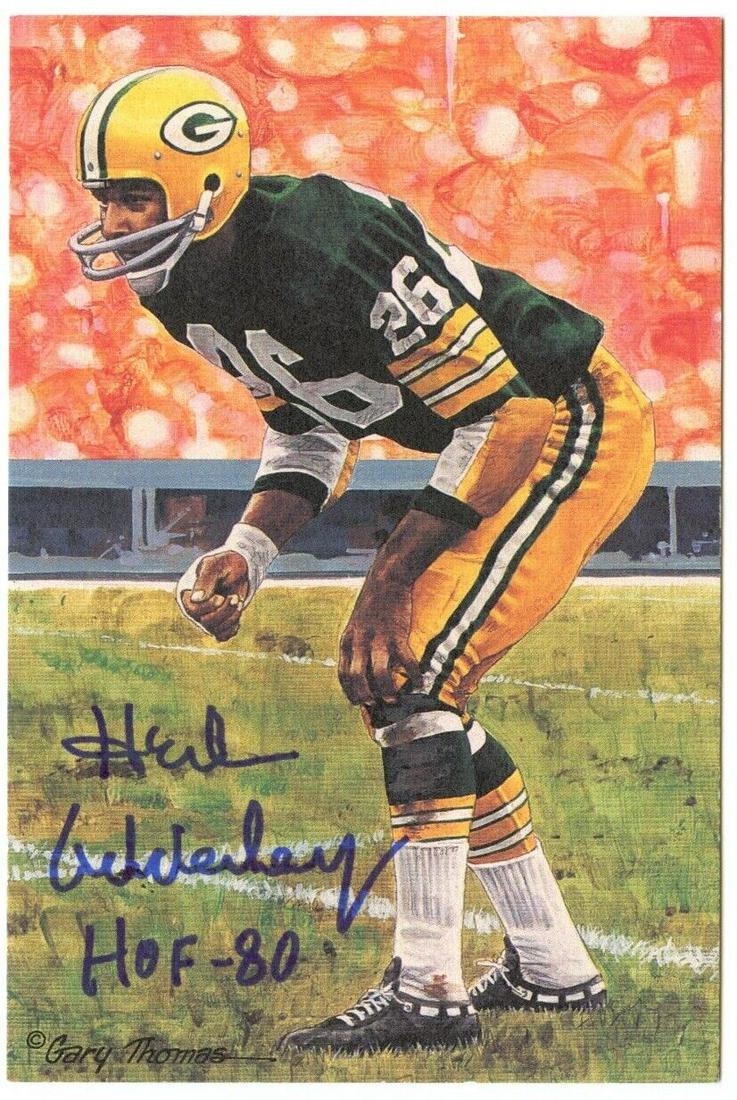 Herb Adderley Signed Goal Line Art GLAC Postcard w/HOF Packers PSA/DNA 160355: Herb Adderley Signed Goal Line Art GLAC Postcard w/HOF Packers PSA/DNA 160355 Sport: Football-NFL Product: Postcard Original/Reprint: Original Team: Green Bay Packers Autograph Authentication: PSA/DNA