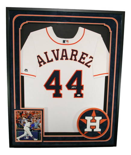 Jose Altuve Autographed and Framed Orange Astros Jersey