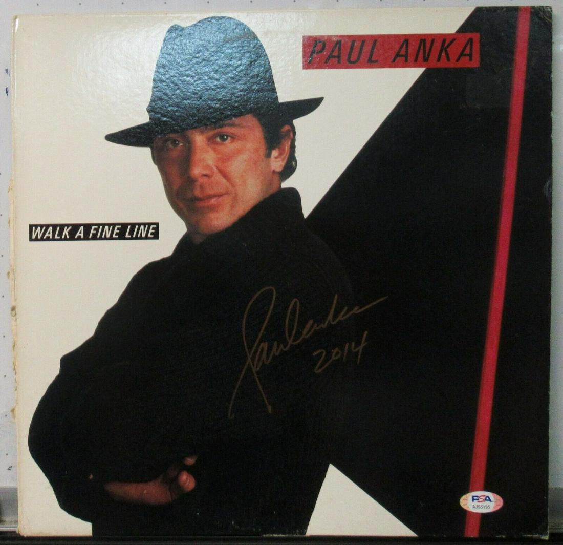 Paul Anka Signed Autographed Album Walk A Fine Line PSA/DNA AJ55195: Paul Anka Signed Autographed Album Walk A Fine Line PSA/DNA AJ55195 Artist: Paul Anka Industry: Music Signed: Yes Autograph Authentication: Professional Sports (PSA/DNA) Object Type: Record Original/R