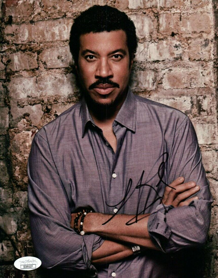 Lionel Ritchie Signed Autographed 8X10 Photo Sexy Brick Wall Pose JSA ...