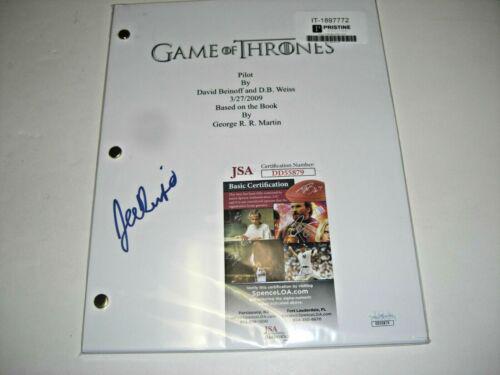 JOE DEMPSIE GAME OF THRONES JSA/COA SIGNED FULL PILOT EPISODE SCRIPT: JOE DEMPSIE GAME OF THRONES JSA/COA SIGNED FULL PILOT EPISODE SCRIPT Original/Reproduction: Original Object Type: Photograph Industry: Movies Pre-Owned PLEASE NOTE: Framed Large or heavy Items do not 
