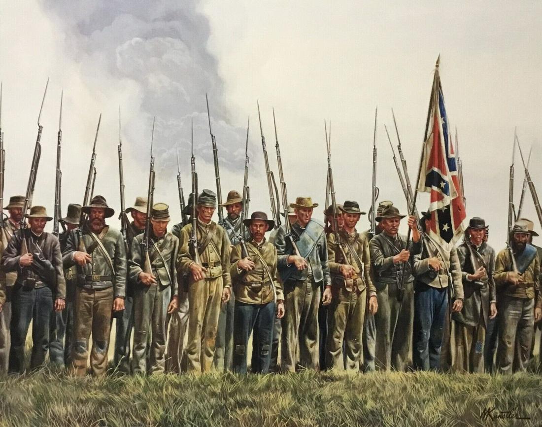 Mort Kunstler Civil War Men Of Valor Custom Framed Print: Mort Kunstler Civil War Men Of Valor Custom Framed Print Artist: Mort Kunstler Mort Kunstler Unit Of Sale: Single-Piece Work Size: Medium (up to 36in.) Custom Bundle: No Item Length: 12 in Region Of O