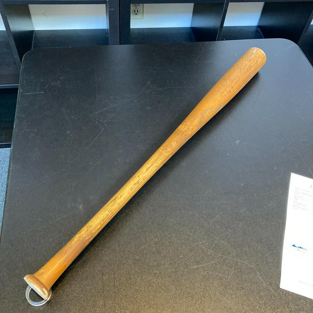 1949 All Star Game Team Signed Game Used Bat Joe Dimaggio & Ted Williams JSA COA: 1949 All Star Game Team Signed Game Used Bat Joe Dimaggio & Ted Williams JSA COA Product: Bat Sport: Baseball-MLB Autograph Authentication: James Spence Authentication (JSA) Team: New York Yankees Pla