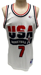 Men's Mitchell & Ness Larry Bird Navy USA Basketball Training