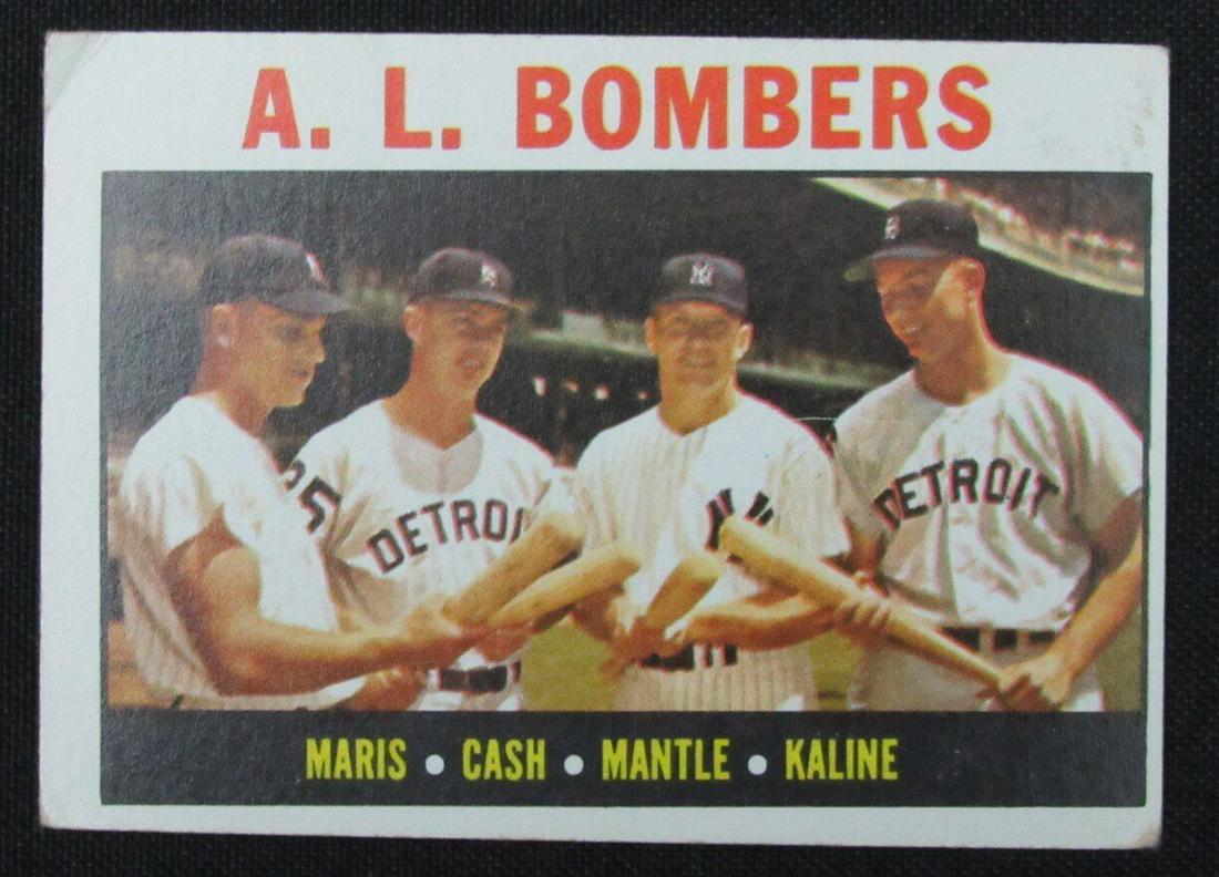 1964 Topps A.L. Bombers Maris Cash Mantle Kaline #331 Card 177012: 1964 Topps A.L. Bombers Maris Cash Mantle Kaline #331 Card 177012 Sport: Baseball-MLB Product: Photo Original/Reprint: Original Team: New York Yankees Autograph Authentication: Seller League: MLB Pre-