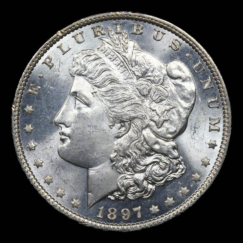 1897-p Morgan Dollar $1 Graded ms65+ pl By SEGS: 1897-p Morgan Dollar $1 Graded ms65+ pl By SEGS MYNT Auctions does not necessarily agree with SEGS grade on this example. Please inspect images and conduct your own research before bidding. The MYNT G