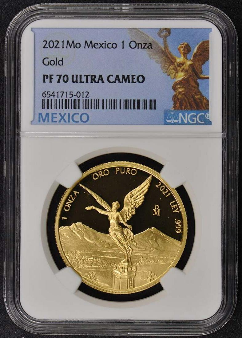 2021 Mo Mexico Proof Gold Libertad 1 ONZA NGC PF70: 2021 Mo Mexico Proof Gold Libertad 1 ONZA NGC PF70 Circulated/Uncirculated: Uncirculated Year: NONE Certification: NGC Certification Number: 6541715012 Grade: PR70 Pre-Owned The MYNT Guarantee: All it