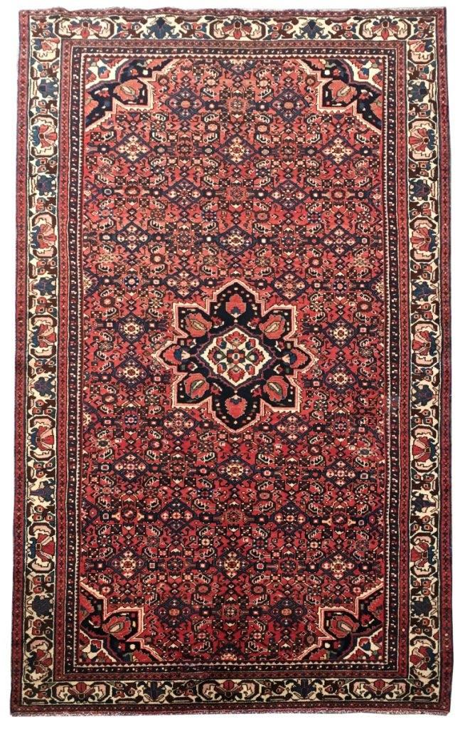 4' x 7' Fire Orange Persian Gholtogh Rug: 4' x 7' Fire Orange Persian Gholtogh Rug Size in Feet: Width: 4 x Length: 7 Size in Inches: Width:48 in x Length: 84 in Colors: Fire Orange Ivory Weave: 100% Handmade Pile: 3/8 Wool Style: Gholtogh Or