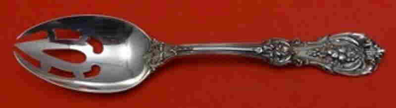 Francis I by Reed and Barton Old Sterling Silver Serving Spoon Pierced Open End (1 of 2)