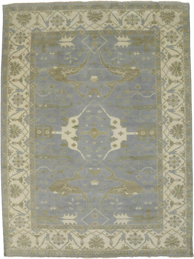 Muted Gray Floral Design 10'5X14 Oushak Oriental Rug Living Bedroom Room Carpet: Muted Gray Floral Design 10'5X14 Oushak Oriental Rug Living Bedroom Room Carpet Type: Area Rug "Size: 105 X 1311 Ft" Color: Gray Production Technique: Knotted Material: Wool Item Width: 125 Original/R