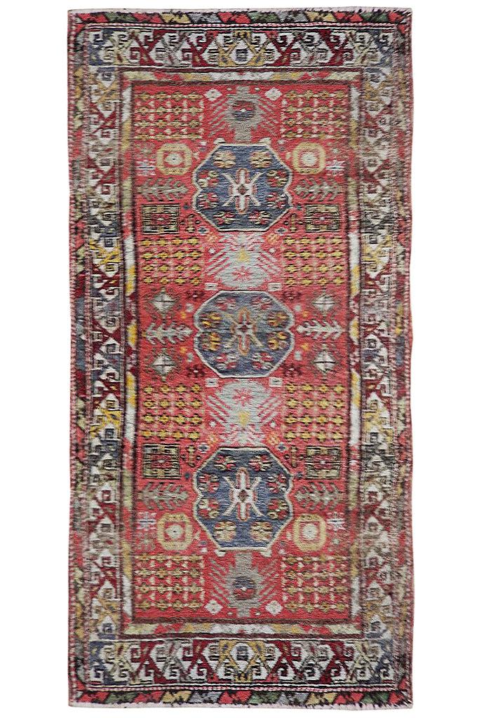 3' x 6' Orange Tribal Hatchlu Rug: 3' x 6' Orange Tribal Hatchlu Rug Size in Feet: Width: 3 x Length: 6 Size in Inches: Width:36 in x Length: 72 in Colors: Orange Red Ivory Weave: 100% Handmade Pile: 3/8 Wool Style: Tribal Origin: Afgh