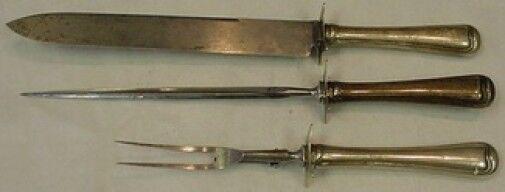 Old French by Gorham Sterling Silver Roast Carving Set 3-Piece: Old French by Gorham Sterling Silver Roast Carving Set 3-Piece Old french by gorham sterling silver hollow handles with stainless blade and implements roast carving set, 3-piece consisting of: 1- roas
