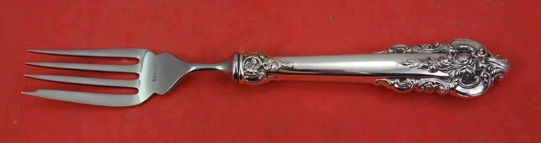 Grande Baroque by Wallace Sterling Silver Fish Fork HH WS 8" original: Grande Baroque by Wallace Sterling Silver Fish Fork HH WS 8" original Grande baroque by wallacesterling silver hollow handle with stainless blade fish fork, original 8" in the pattern grande baroque b