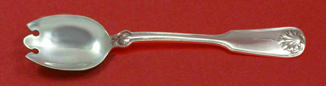 Shell and Thread by Tiffany and Co Sterling Silver Ice Cream Dessert Fork Custom: Shell and Thread by Tiffany and Co Sterling Silver Ice Cream Dessert Fork Custom Shell and thread by tiffany and costerling silver ice cream / dessert fork, 5 3/4" custom made in the pattern shell and