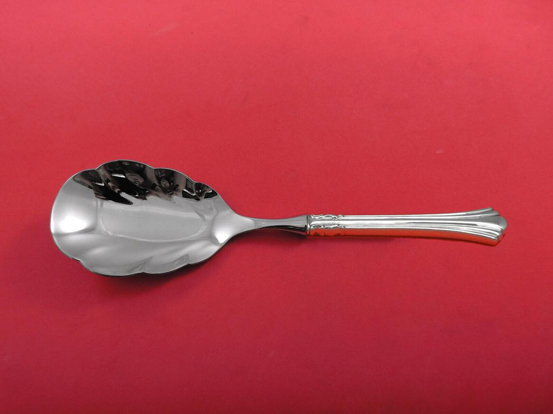 Eighteenth Century by Reed and Barton Sterling Silver Rice Spoon HH WS Custom: Eighteenth Century by Reed and Barton Sterling Silver Rice Spoon HH WS Custom Eighteenth century by reed & bartonsterling silver hollow handle with with stainless implement rice spoon with scalloped b