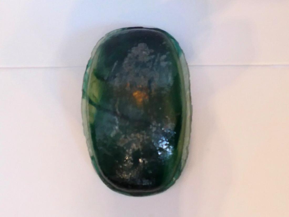 Tiffany Studios Favrile Art Glass Lamp Part: Tiffany Studios Favrile Art Glass Lamp Part Maker: Tiffany Studios Age: 1900-1940 Original/Reproduction: Original Color: Green Material: Glass Style: Art Nouveau Country/Region Of Origin: United State