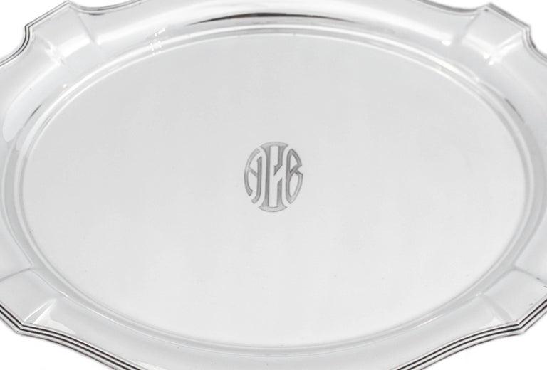 Sterling Silver Tray Gorham 1927: Sterling Silver Tray Gorham 1927 Creator:: Gorham Manufacturing Company (Manufacturer) Dimensions:: Height: 1 in (2.54 cm) Dimensions:: Width: 16 in (40.64 cm) Dimensions:: Depth: 12 in (30.48 cm) Mat