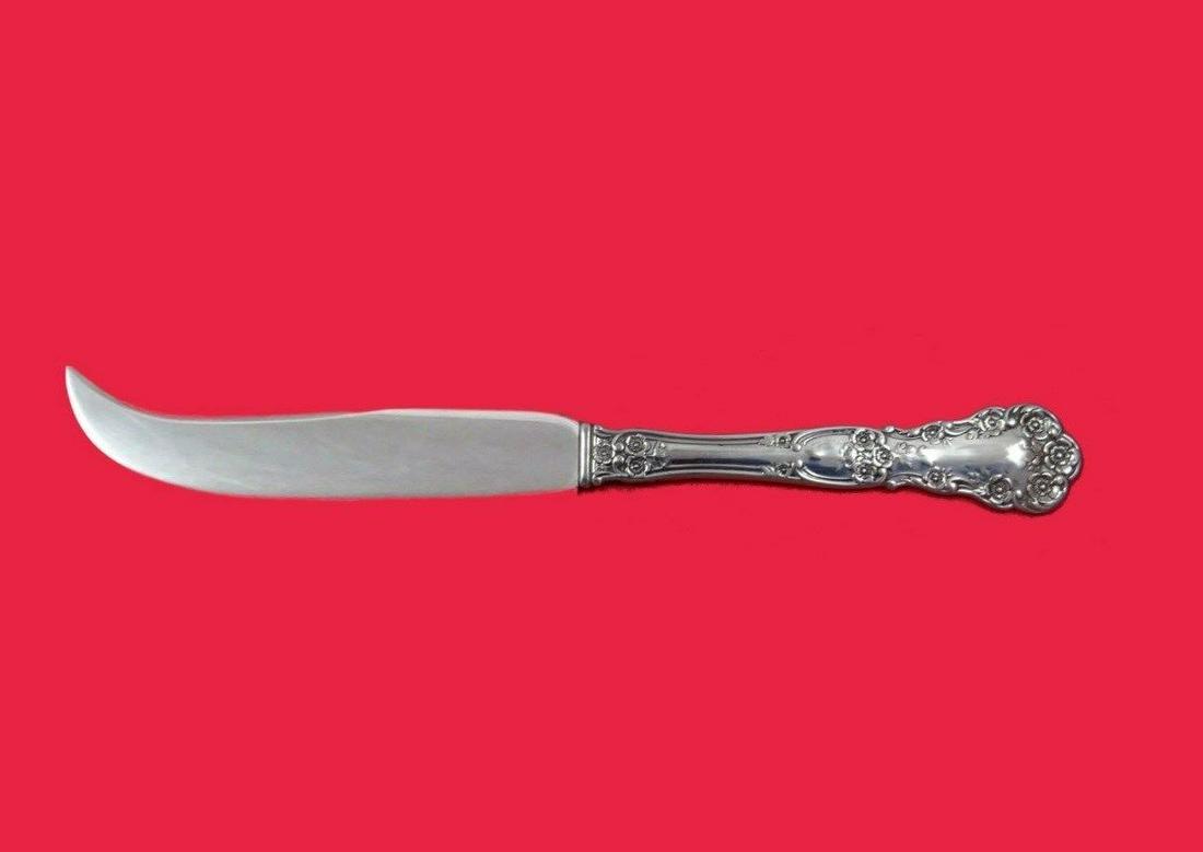 Buttercup by Gorham Sterling Silver Avocado Knife Custom Made 5 5/8": Buttercup by Gorham Sterling Silver Avocado Knife Custom Made 5 5/8" Intricately carved floral motifs carefully arranged along the handle and by the neck of this fanciful pattern are balanced by a sle