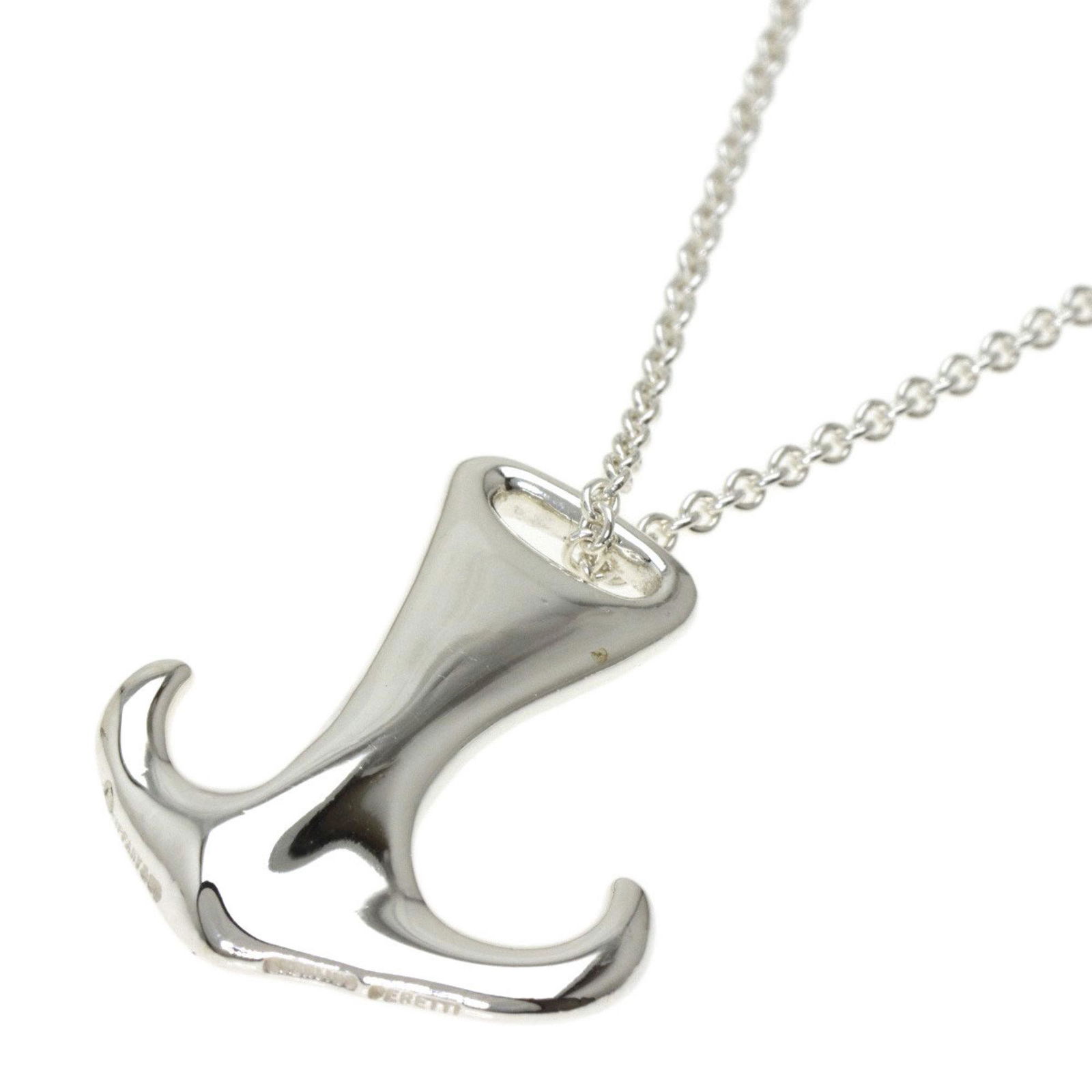 Tiffany Anchor Necklace Silver Ladies Tiffany co