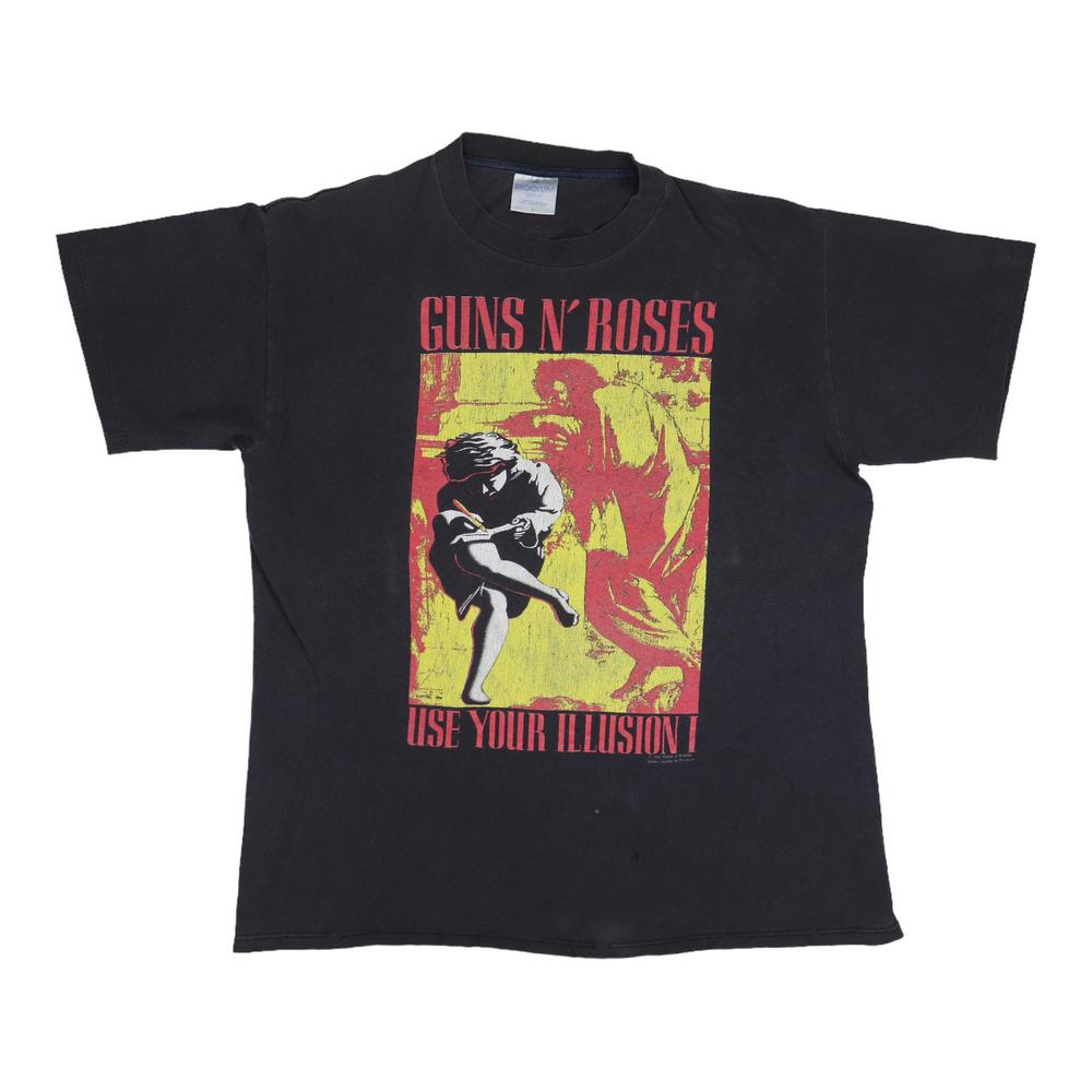 1991 Guns N Roses Use Your Illusion Shirt: 1991 Guns N Roses Use Your Illusion Shirt Original 1991 Guns N Roses Use Your Illusion Shirt. This is a true vintage shirt not a modern reproduction. Sizes vary so please use measurements for best ide