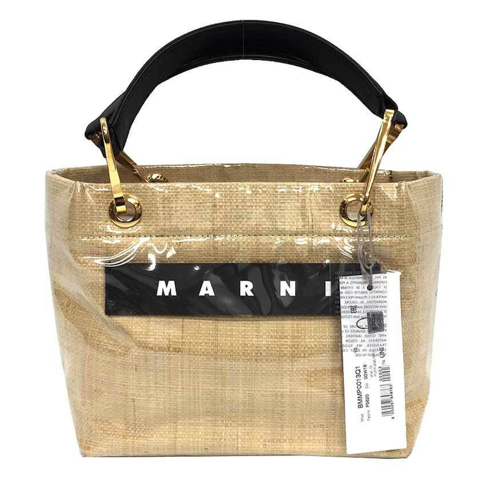 MARNI Marni GLOSSY GRIP RAFIA tote bag S size BMMP0013Q1 P3620 00W16: MARNI Marni GLOSSY GRIP RAFIA tote bag S size BMMP0013Q1 P3620 00W16 Brand: Marni Country of Origin: Italy Type: Tote bag Material: PVC Raffia Leather PVC: Raffia: Leather: Leather/Fur Type: Calfskin
